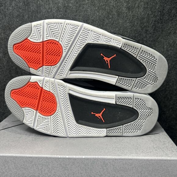 Air Jordan 4 Retro Sneakers Men's 10 DH6927-061 OG Style Red Black White Grey - Picture 9 of 16